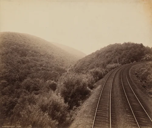 Musconetcong Curve by William H. Rau, photograph, 1890-1900