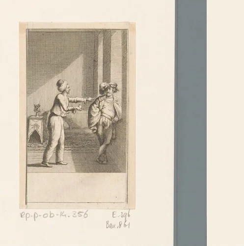 Lodewijk IX krijgt het hart van de Egyptische Sultan aangeboden by Daniel Nikolaus Chodowiecki, print, 1781