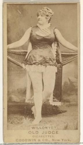 Willonyby, from the Actors and Actresses series (N171) for Old Judge Cigarettes by Goodwin & Company, photograph, 1886-1890
