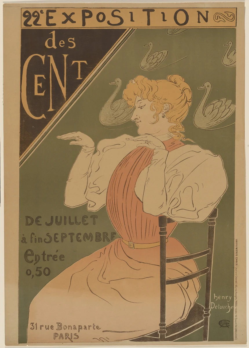 22eme Exposition du Salon des Cent by Henri Detouche, design, 1896