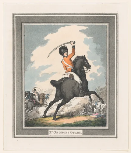 St George's Guard by Thomas Rowlandson, print, 1798