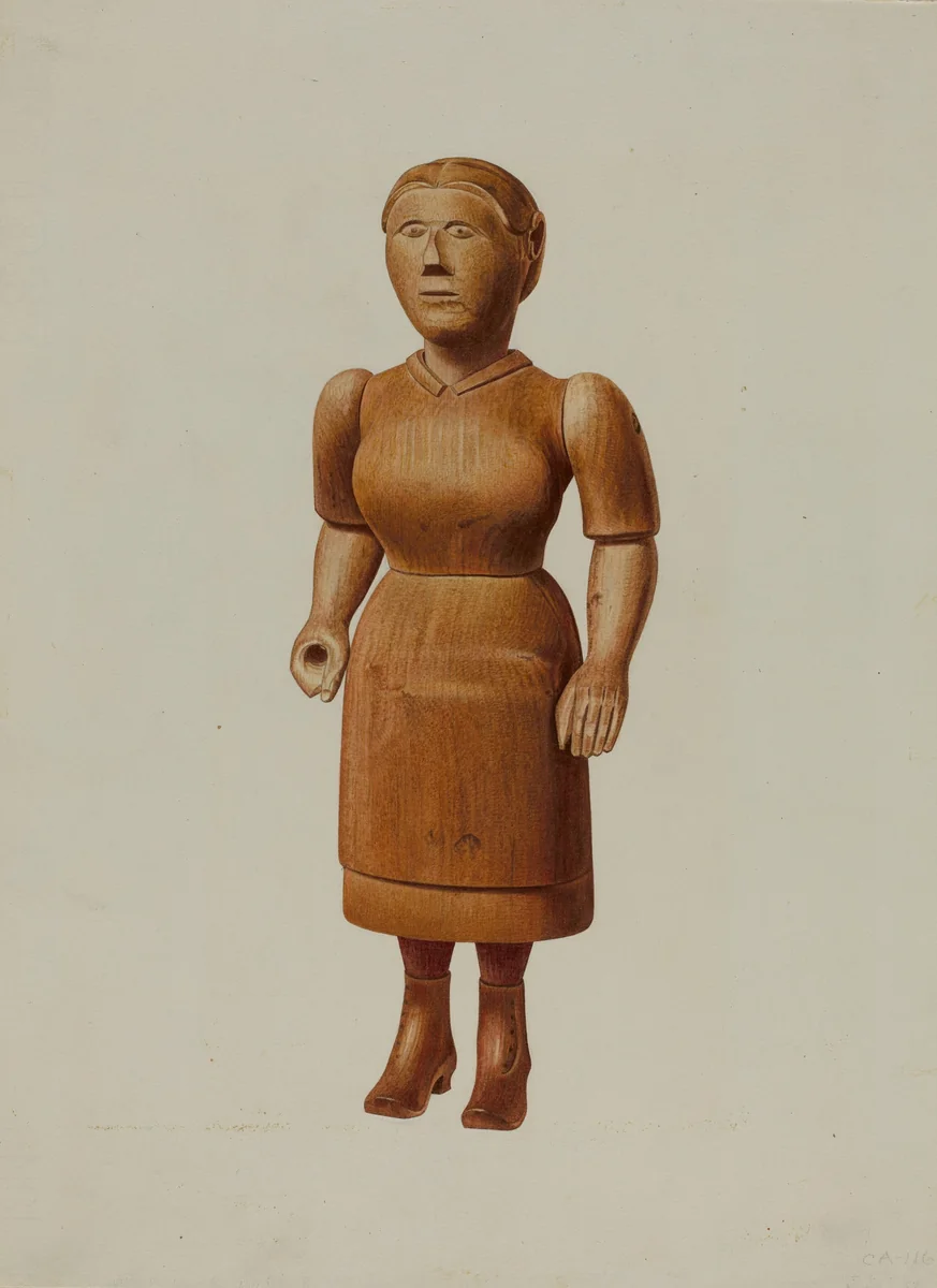 Doll by John Sullivan, index of american design, 1939