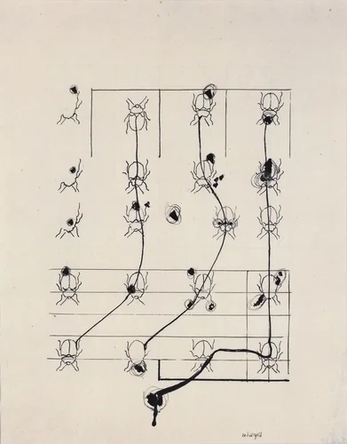 Untitled (Beetles) by Johannes Theodor Baargeld, drawing, 1920