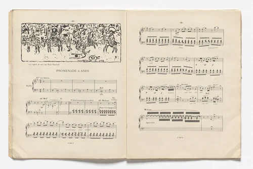 The Donkey Promenade (Promenade à âne) (headpiece, page 22) from Petites scènes familières by Pierre Bonnard, illustrated book, 1893