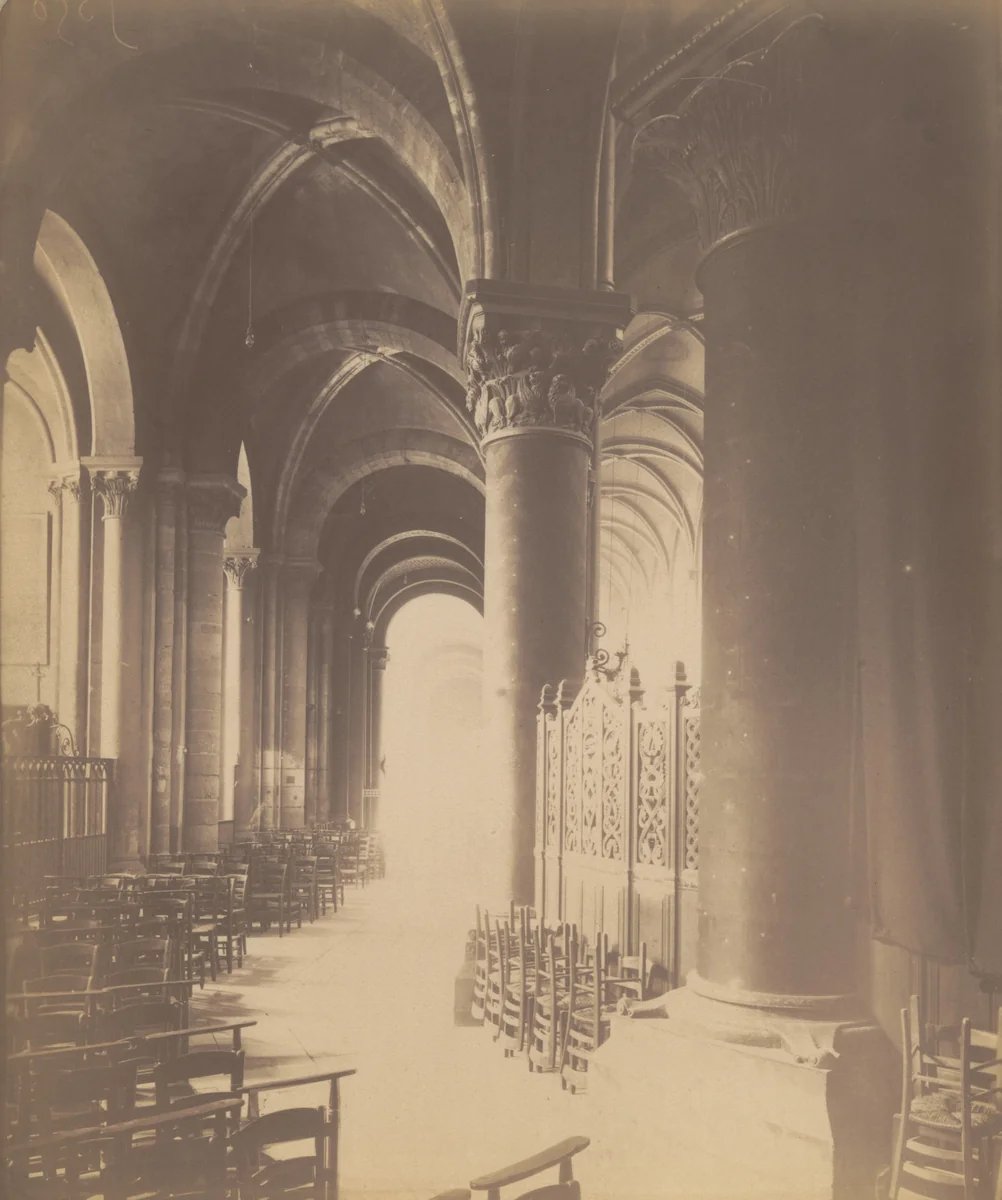 Saint Germain des Prés by Eugène Atget, photograph, 1906
