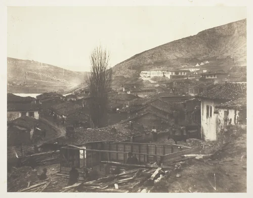 The Railway Street at Balaklava by Roger Fenton, photograph, 1855