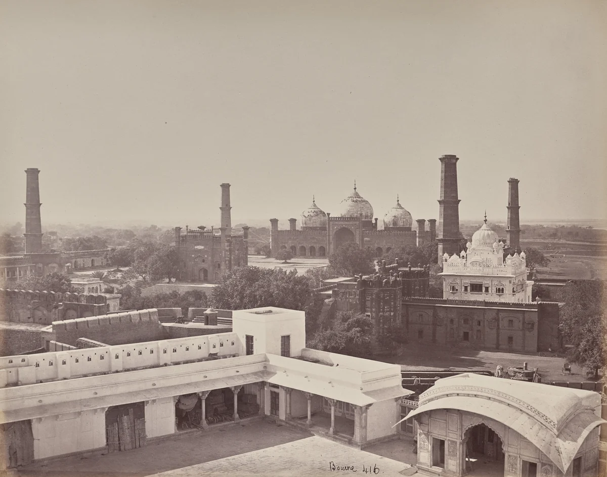 View of the City of Lahore Taken from the Roof of the Palace in the Fort by Samuel Bourne, photograph, 1863-1870