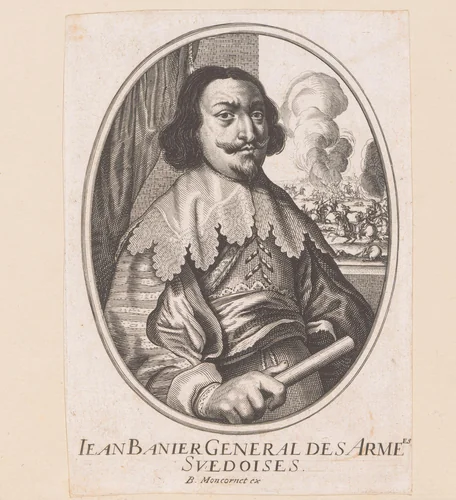 Portret van Johan Banér by anonymous, print, 1636-1668