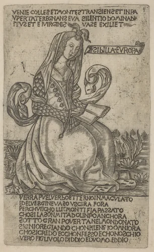 European Sibyl by Baccio Baldini, print, 1400-1449