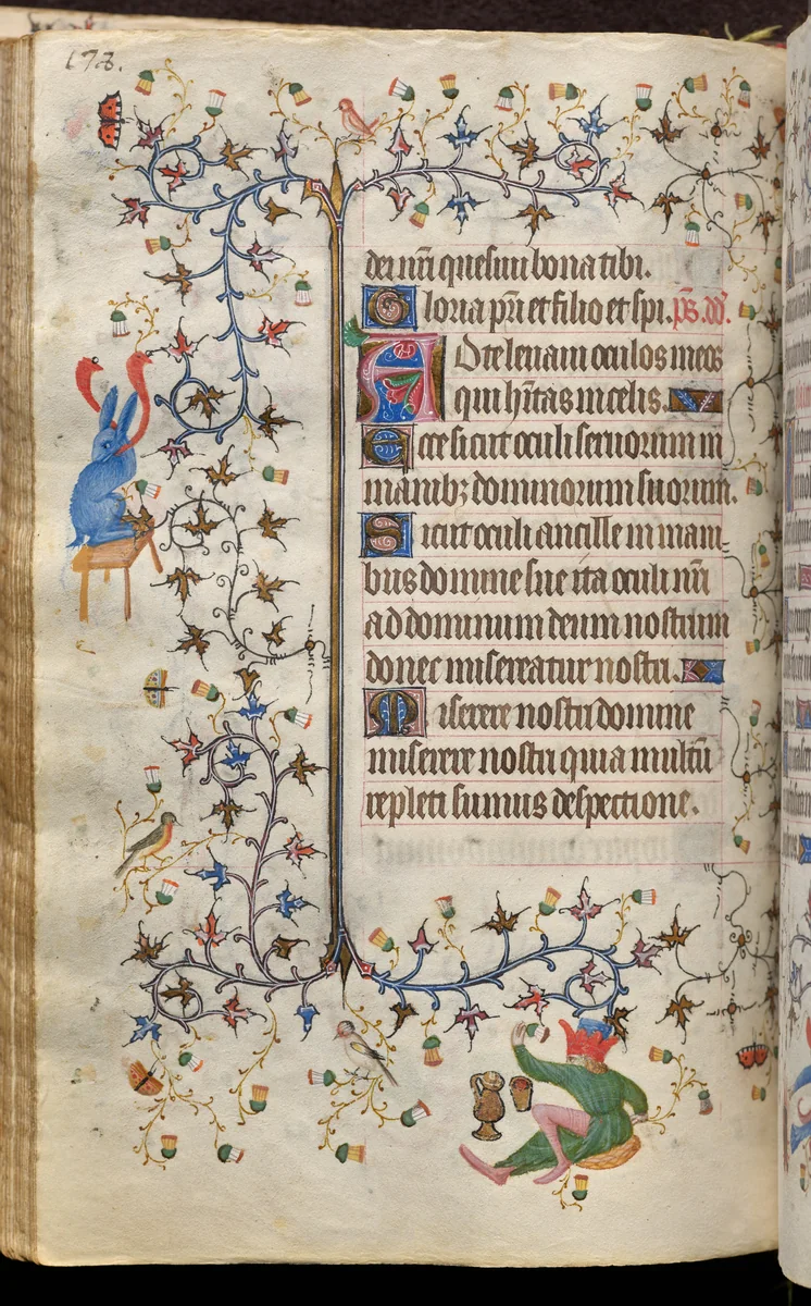 Hours of Charles the Noble, King of Navarre (1361-1425): fol. 89v, Text by Master of the Brussels Initials and Associates, book, 1400-1410