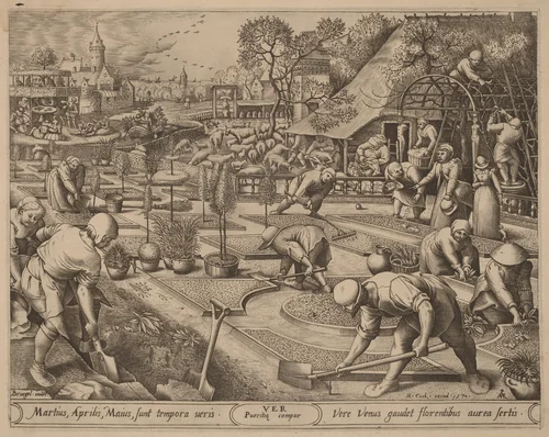 Spring by Pieter van der Heyden
Pieter Bruegel the Elder
Hieronymus Cock, print, 1570