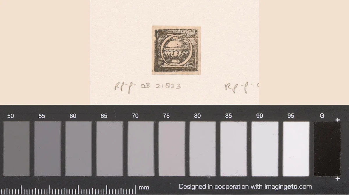 Letter O: siervat by anonymous, print, 1556