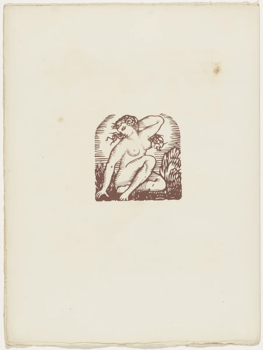 Vignette (folio 30 verso) from Les Amours (The Loves) by Émile Bernard, illustrated book, 1915