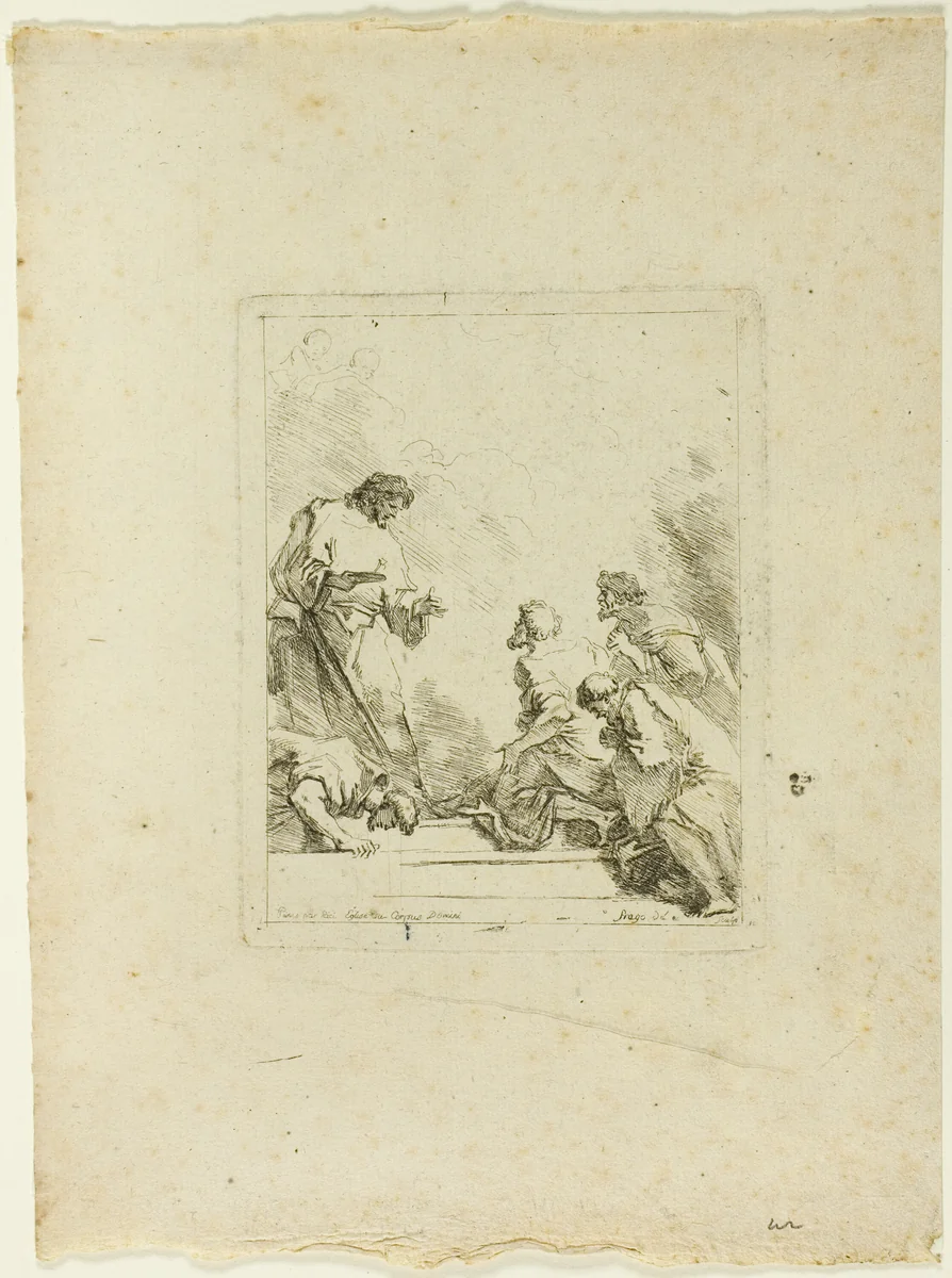 Institution of the Eucharist by Jean Honoré Fragonard, print, 1764