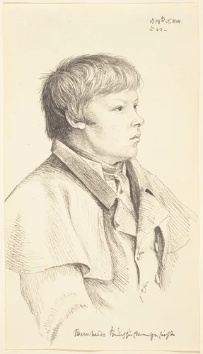 Bernhard's Whooping Cough Face by Gerhard Wilhelm von Reutern, drawing, 1824-1829