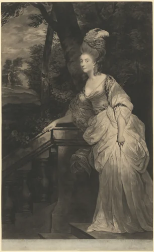 Georgiana (Spencer), Duchess of Devonshire by Valentine Green
Sir Joshua Reynolds, print, 1780