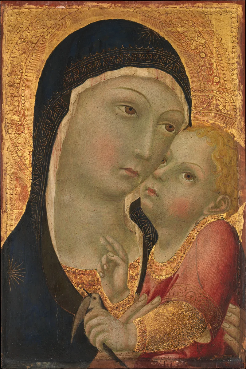 Madonna and Child by Sano di Pietro, painting, 1425-1475
