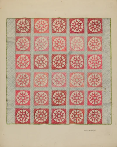 Quilt by Francis Law Durand, index of american design, 1937