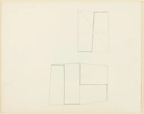 Untitled (verso) by Robert Mangold, drawing, 1979