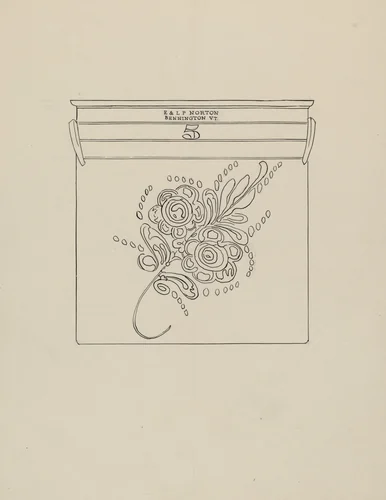 Crock by Isadore Goldberg, index of american design, 1940