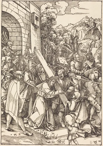 Christ Bearing the Cross by Hans Leonard Schäufelein, print, 1480-1540