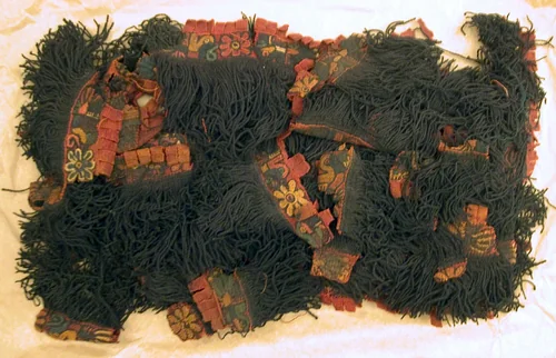 Fragment (Border) by Nazca Peru, textile, -100-200