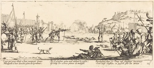 The Firing Squad by Jacques Callot, print, 1633