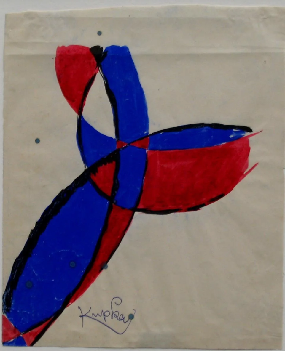 Amorpha: Fugue in Two Colors by František Kupka, drawing, 1912