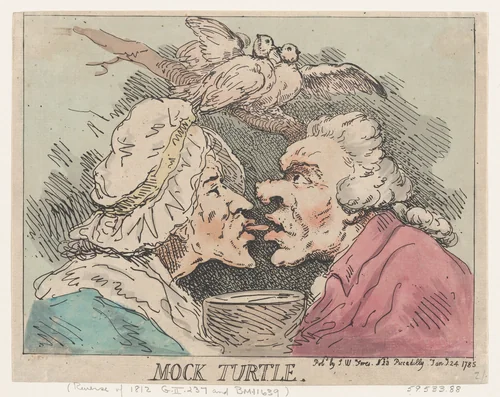 Mock Turtle by Thomas Rowlandson, print, 1785