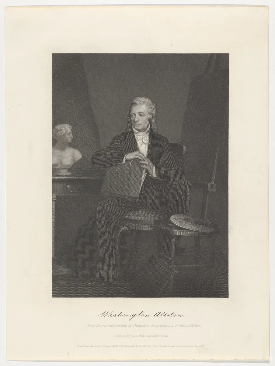 Washington Allston by Alonzo Chappel, print, 1863