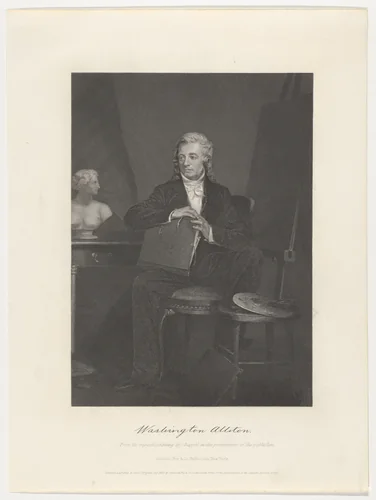 Washington Allston by Alonzo Chappel, print, 1863