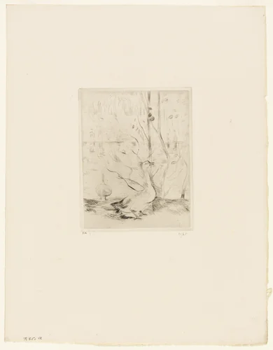 The Goose by Berthe Morisot, print, 1889