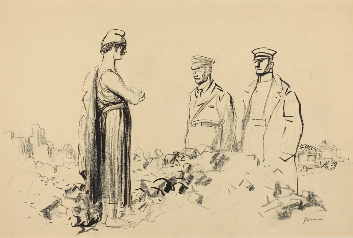 Toward Peace by Jean-Louis Forain, drawing, 1914-1919
