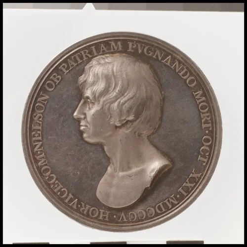 Admiral Nelson by Thomas Wyon the Younger, metalwork, 1805