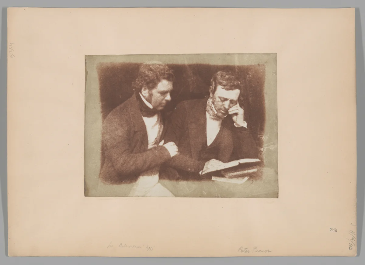 W. S. Orr and Peter Scot Fraser by Hill and Adamson, photograph, 1843-1847