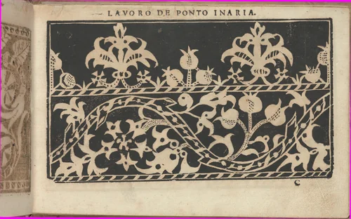 Studio delle virtuose Dame, page 9 (recto) by Isabella Catanea Parasole, book, 1597
