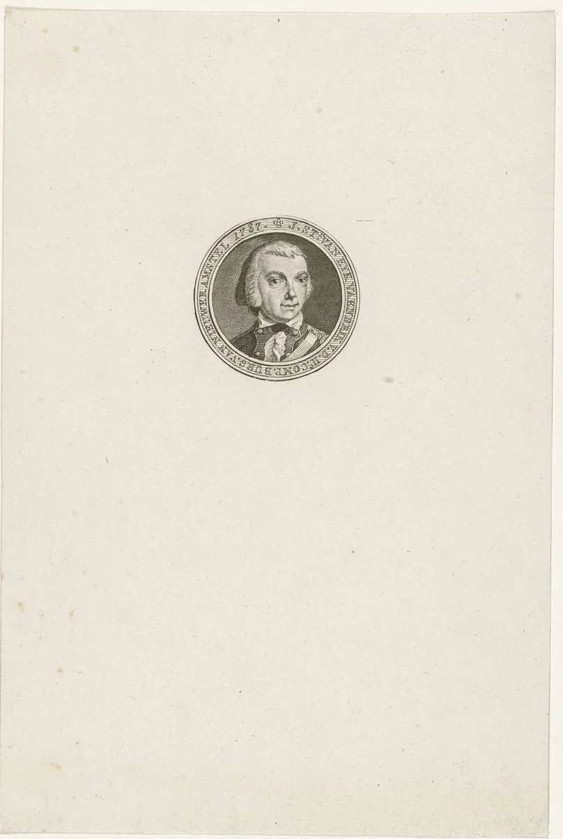 Portret van Jan Stockelaar van Eyk by Abraham Jacobsz. Hulk, print, 1787