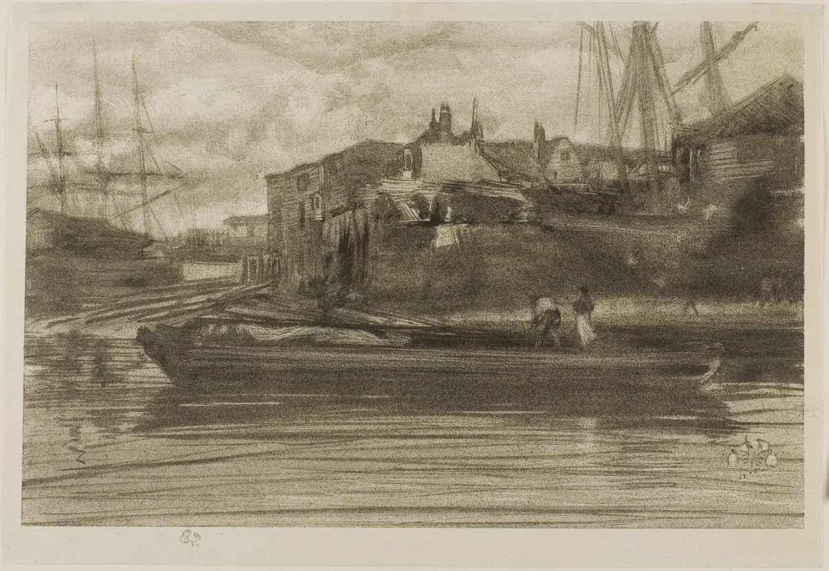 Limehouse by James McNeill Whistler, print, 1878