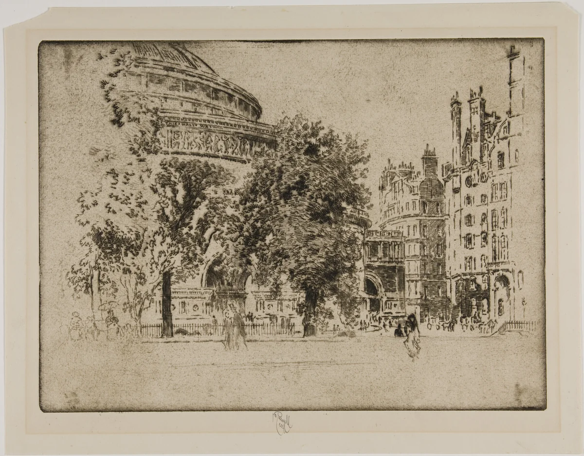 Albert Hall, London by Joseph Pennell, print, 1903