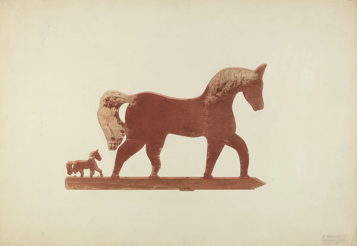 Weather Vane by John Sullivan, index of american design, 1939