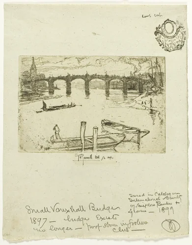 Vauxhall Bridge by Joseph Pennell, print, 1893
