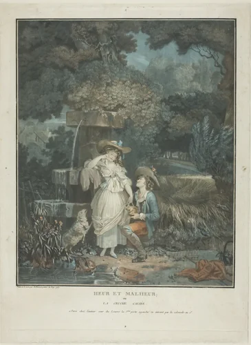 Heur et Malheur by Philibert Louis Debucourt, print, 1787