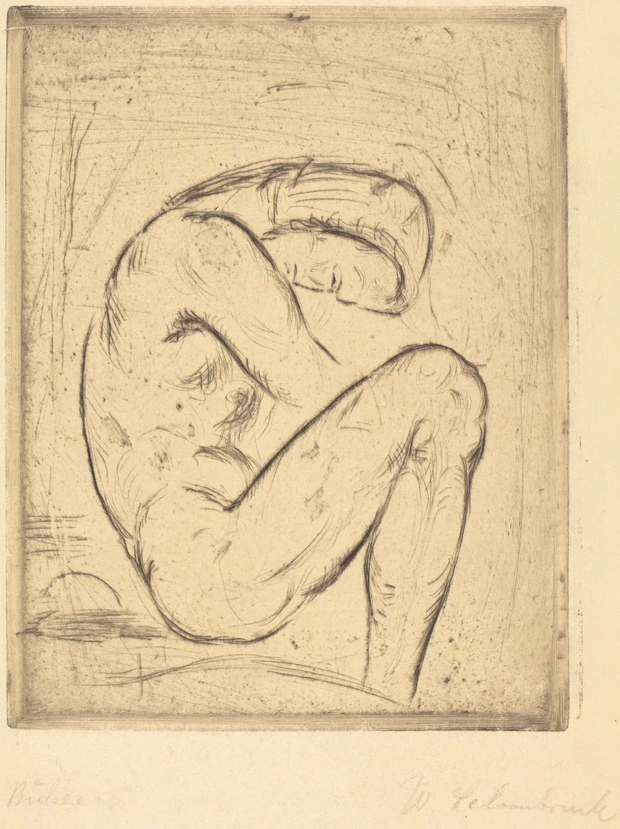Büsser by Wilhelm Lehmbruck, print, 1912