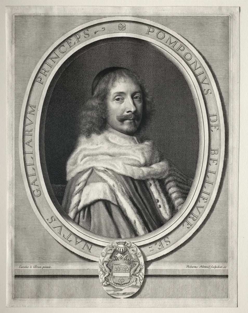 Pompone II de Bellière by Robert Nanteuil, print, 1643-1678
