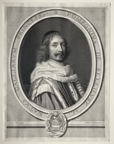Pompone II de Bellière by Robert Nanteuil, print, 1643-1678