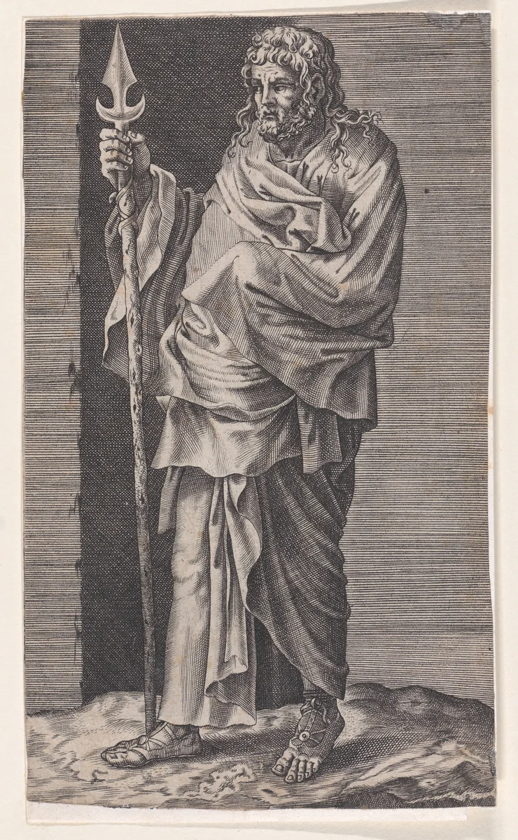 St. Simon, from "Christ and the Apostles" by Lambert Suavius, print, 1530-1576