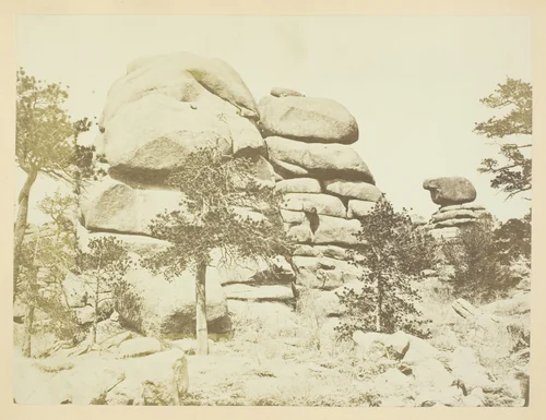 Granite Rock, Buford Station, Laramie Mountains by Andrew J. Russell, photograph, 1868-1869