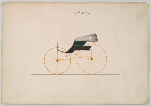 Wagon #694a by Brewster & Co., drawing, 1865-1875