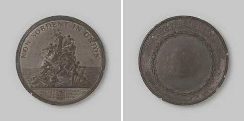 Prijspenning van het Zeeuws Genootschap van Wetenschappen, afgieting in tin zonder inscriptie by Barend Christiaan van Calker, metalwork, 1769