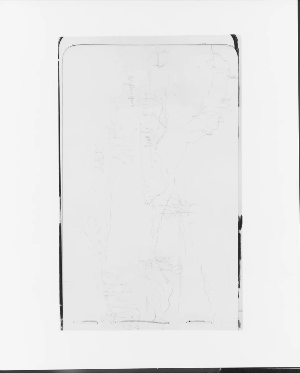 Bay Scene (from Sketchbook) by Albert Bierstadt, artwork, 1890